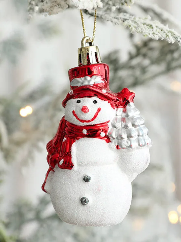 2 Pcs New Snowman House Ice Cream Christmas Xmas Tree Decorations Pendant