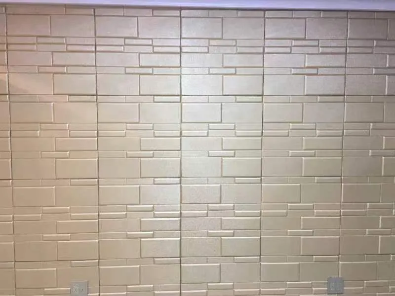 3D Modern Design Blocks Wall Mounted PU Padded Wall Panels, light weight and fire resistant, easy DIY