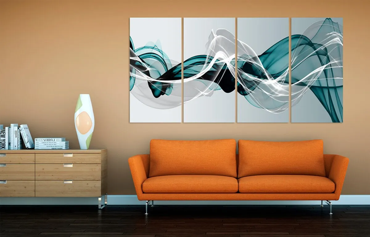 Abstract wall art Modern abstract art Multi panel canvas room wall decor Abstract painting Extra large wall art