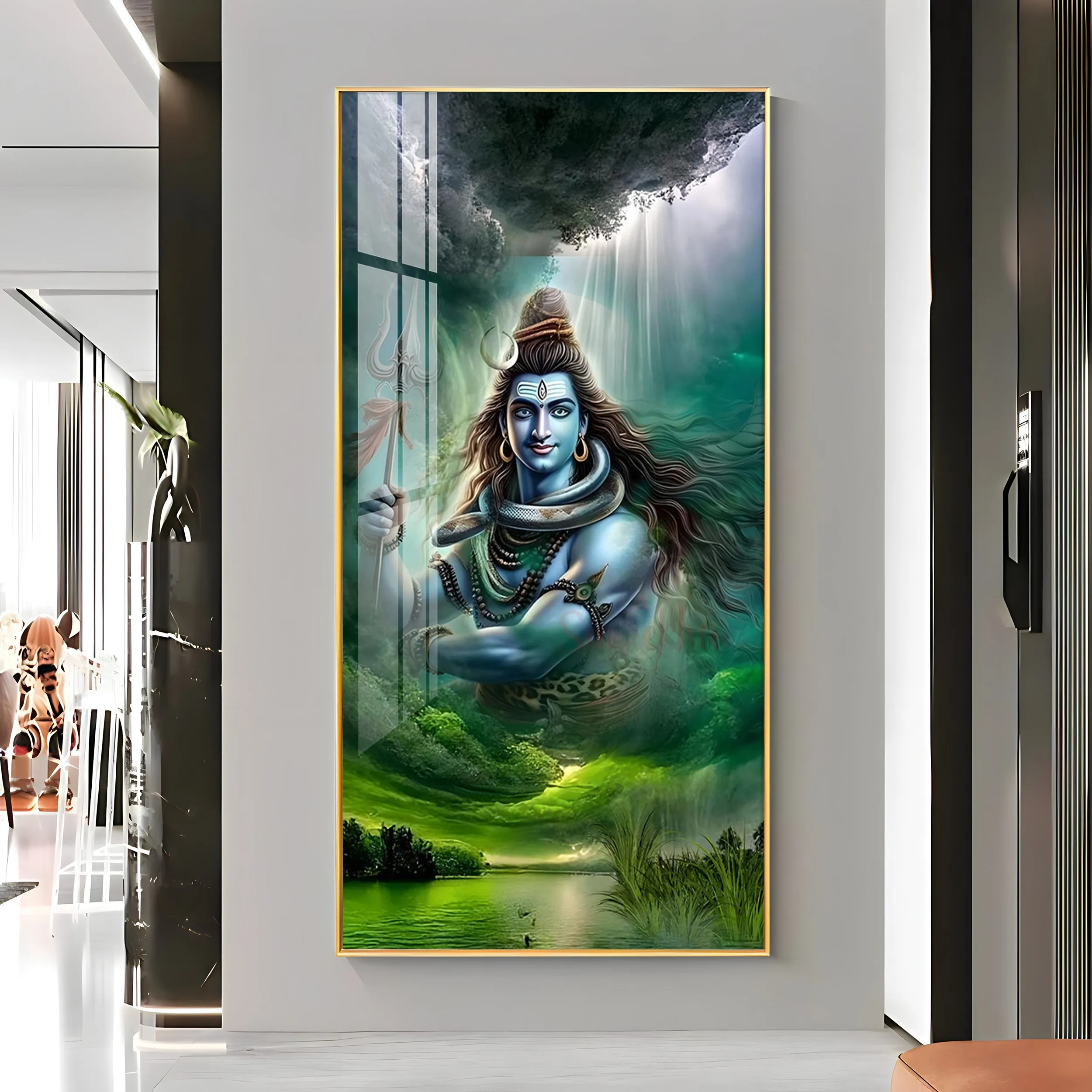 Adiguru Premium Acrylic Vertical Wall Art