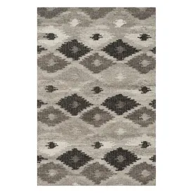 Akina Hand Woven Rug in Grey/Charcoal