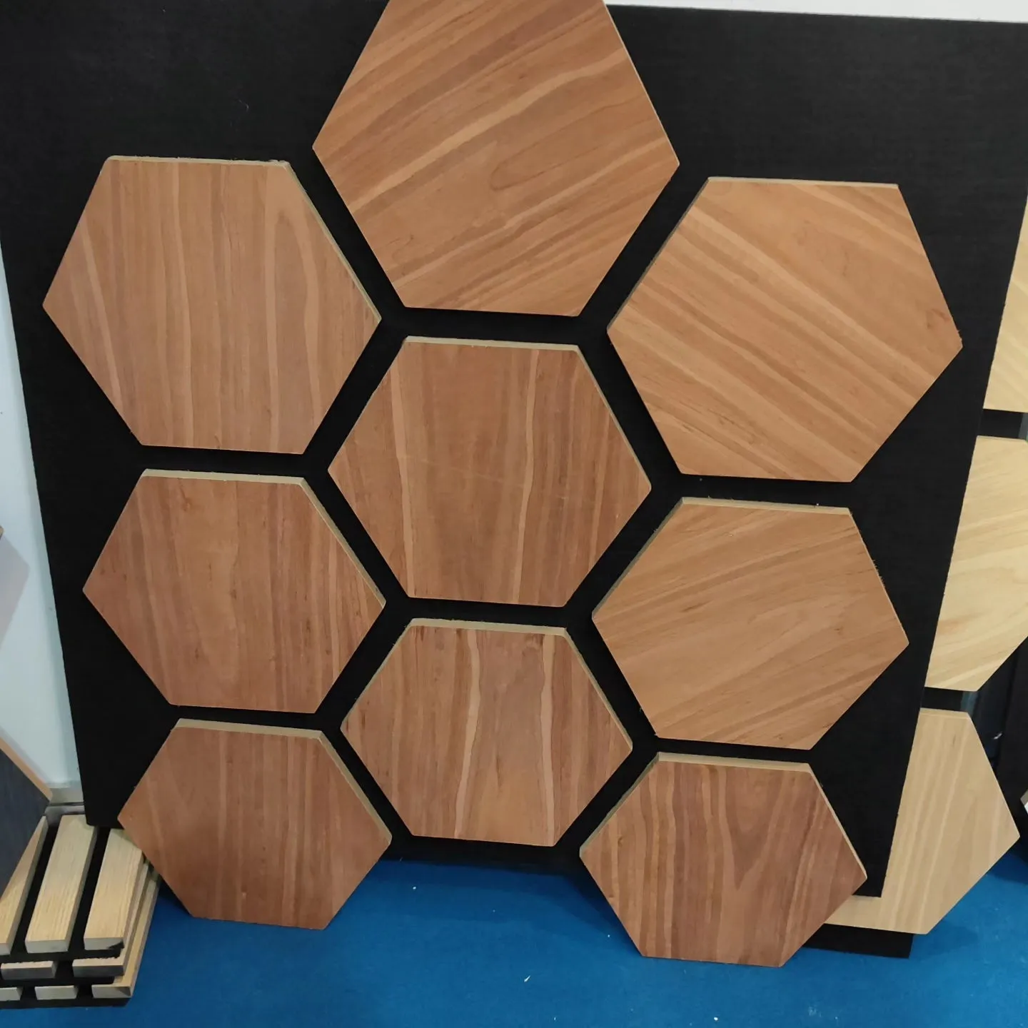 Akupanel Acoustic Hexagon Wood Panel Modern Interior Sound Proof Decoration Wall Panels