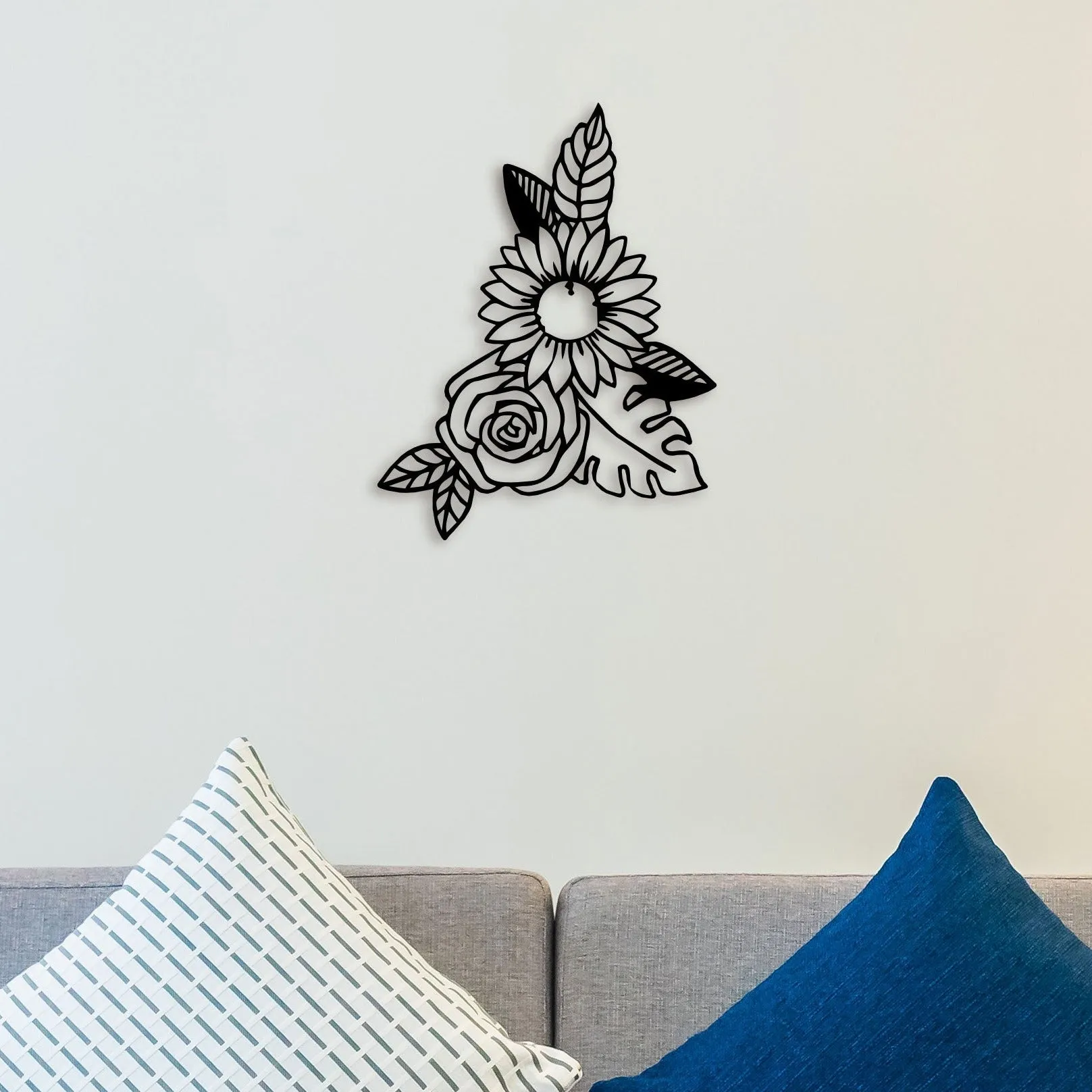 Attractive Flower Metal Wall Art