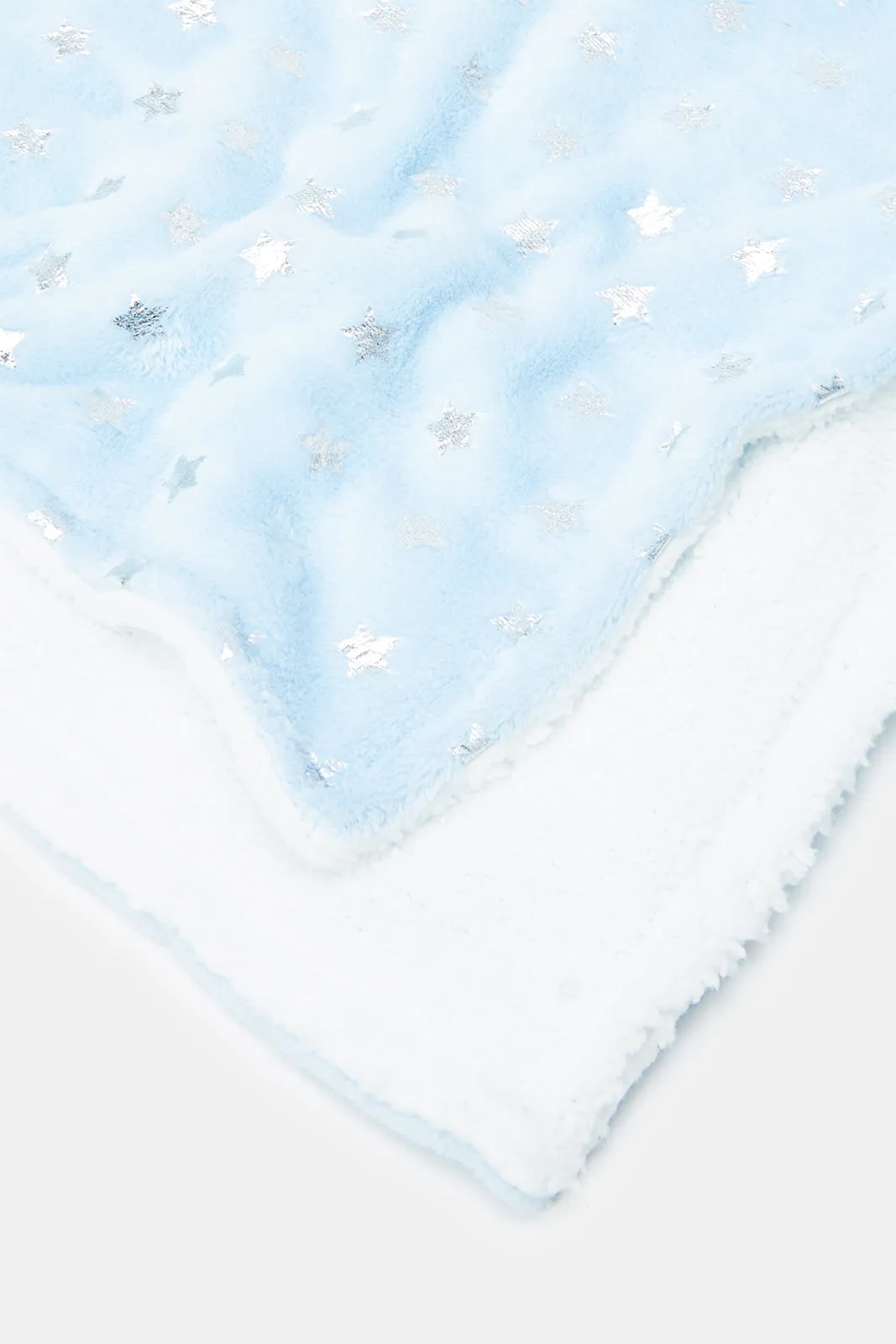 Babies Blue Star Print Blanket