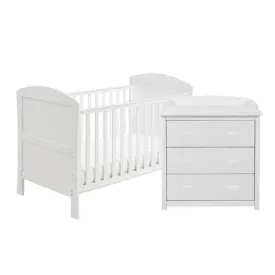 Babymore Aston 2 Piece Room Set - White