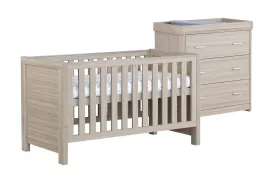 Babymore Luno 2 Piece Furniture Set - Oak