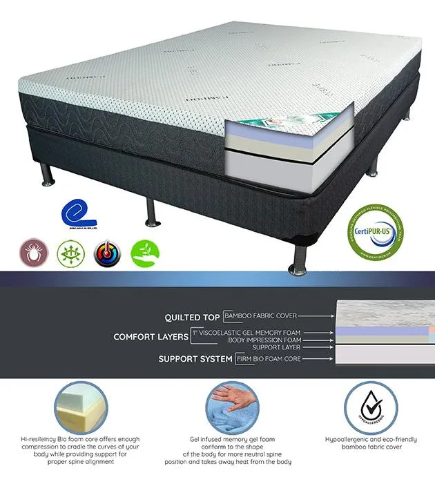 Beauty Sleep 10" Memory Foam Mattress 🍁