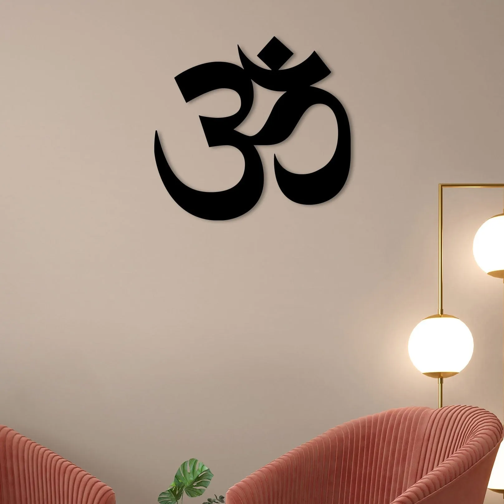 Big Om Metal Wall Art