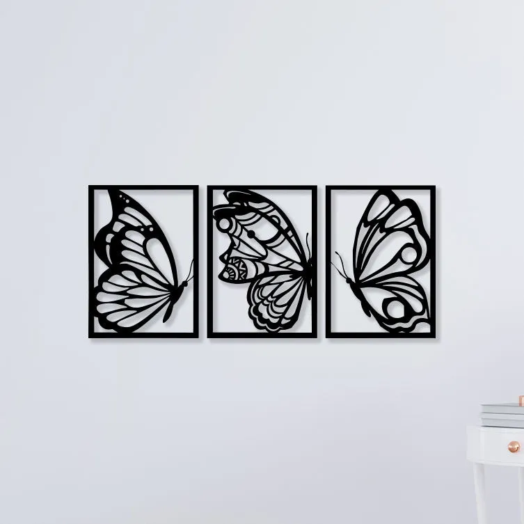 Butterfly Panel Metal Wall Art