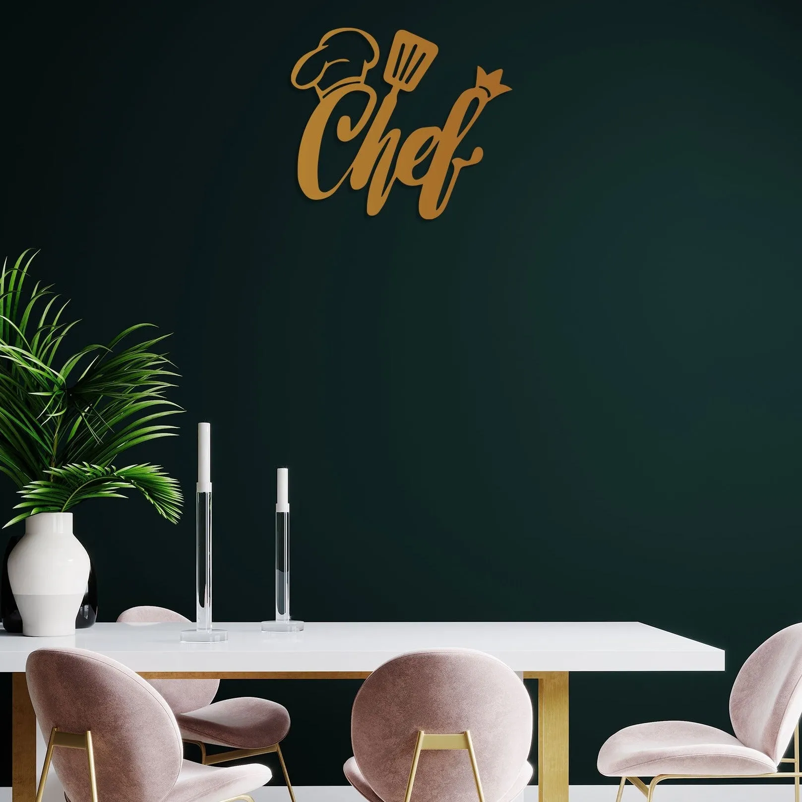 Chef Metal Wall Art