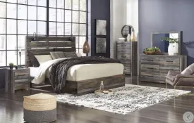 Drystan Multi King Bed with Dresser Mirror and Nightstand