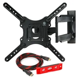 Full Motion TV Wall Mount for 32-50" Screen (60lbs Capacity)