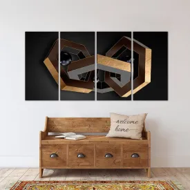 Geometric wall art Modern abstract art Abstract art print Multi panel canvas room wall decor Abstract wall art Abstract painting