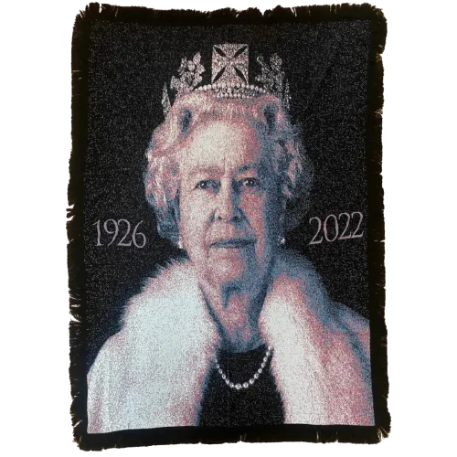 HRH Queen Elizabeth II Commemorative Knitted Blanket