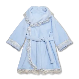 KAYLA - GIRLS BATHROBE IN BABY BLUE