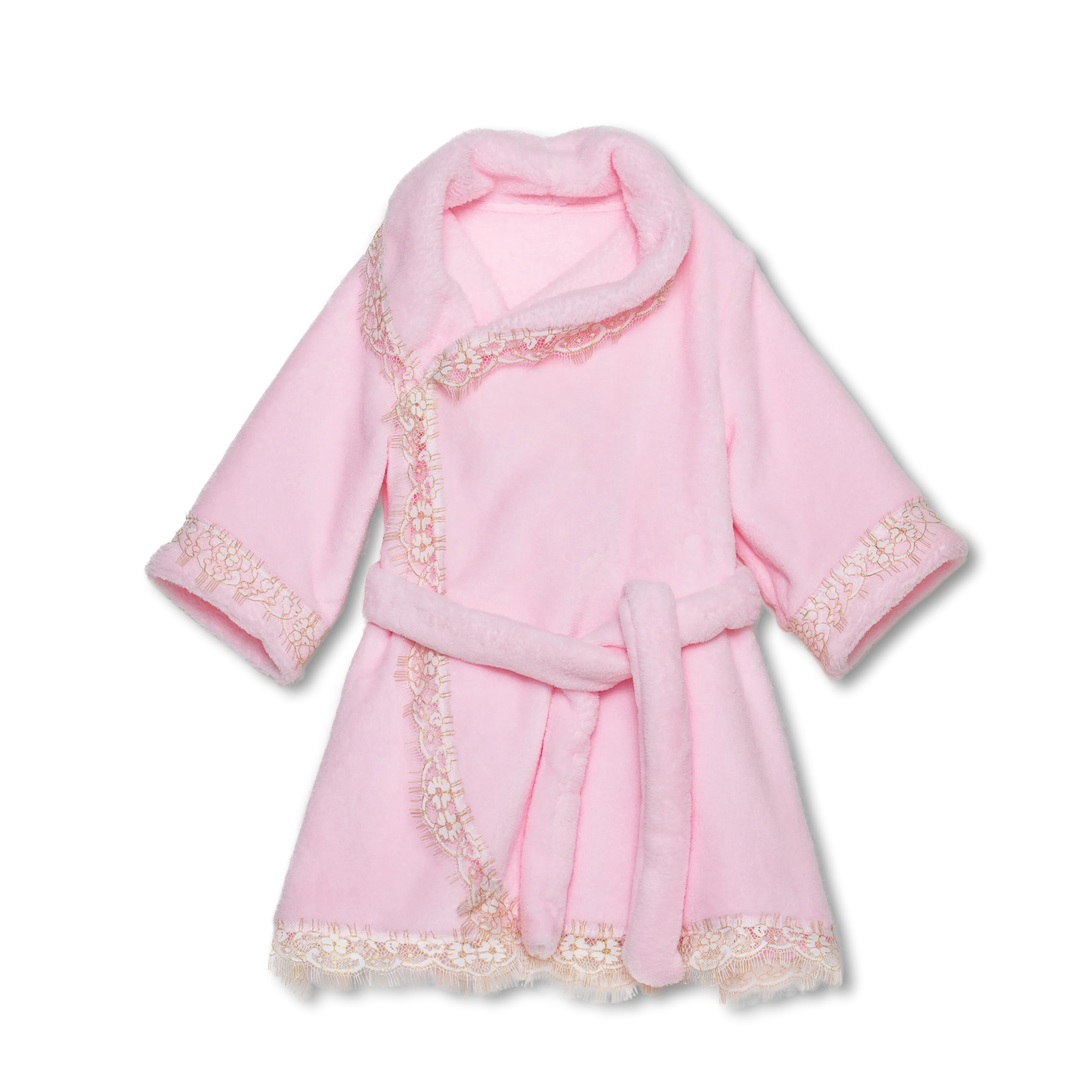 KAYLA - GIRLS BATHROBE IN CANDY PINK