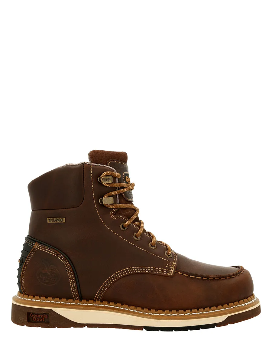 Men's AMP LT Wedge Waterproof Moc-Toe Work Boots