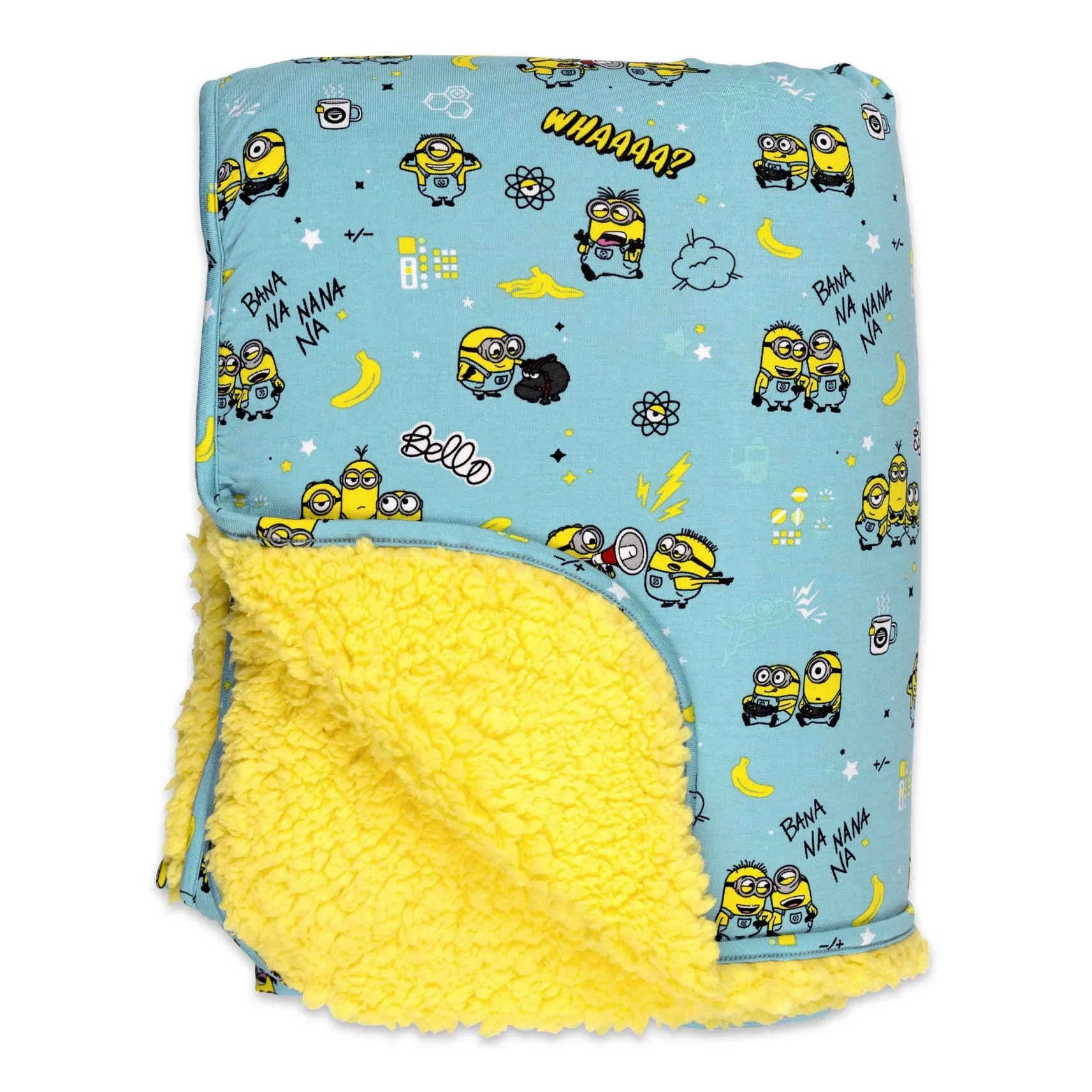 Minions Bello Banana Bamboo Sherpa Blanket