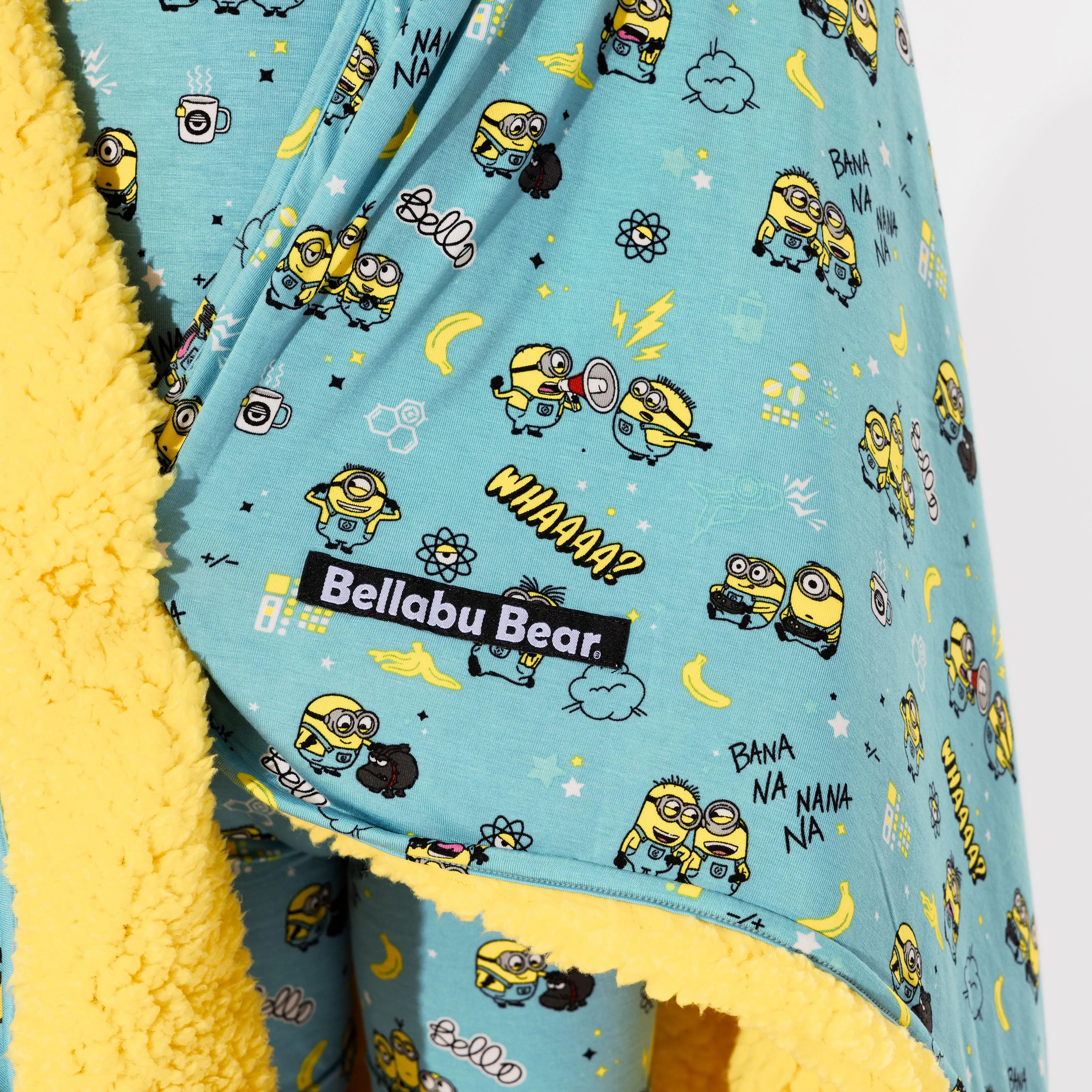 Minions Bello Banana Bamboo Sherpa Blanket