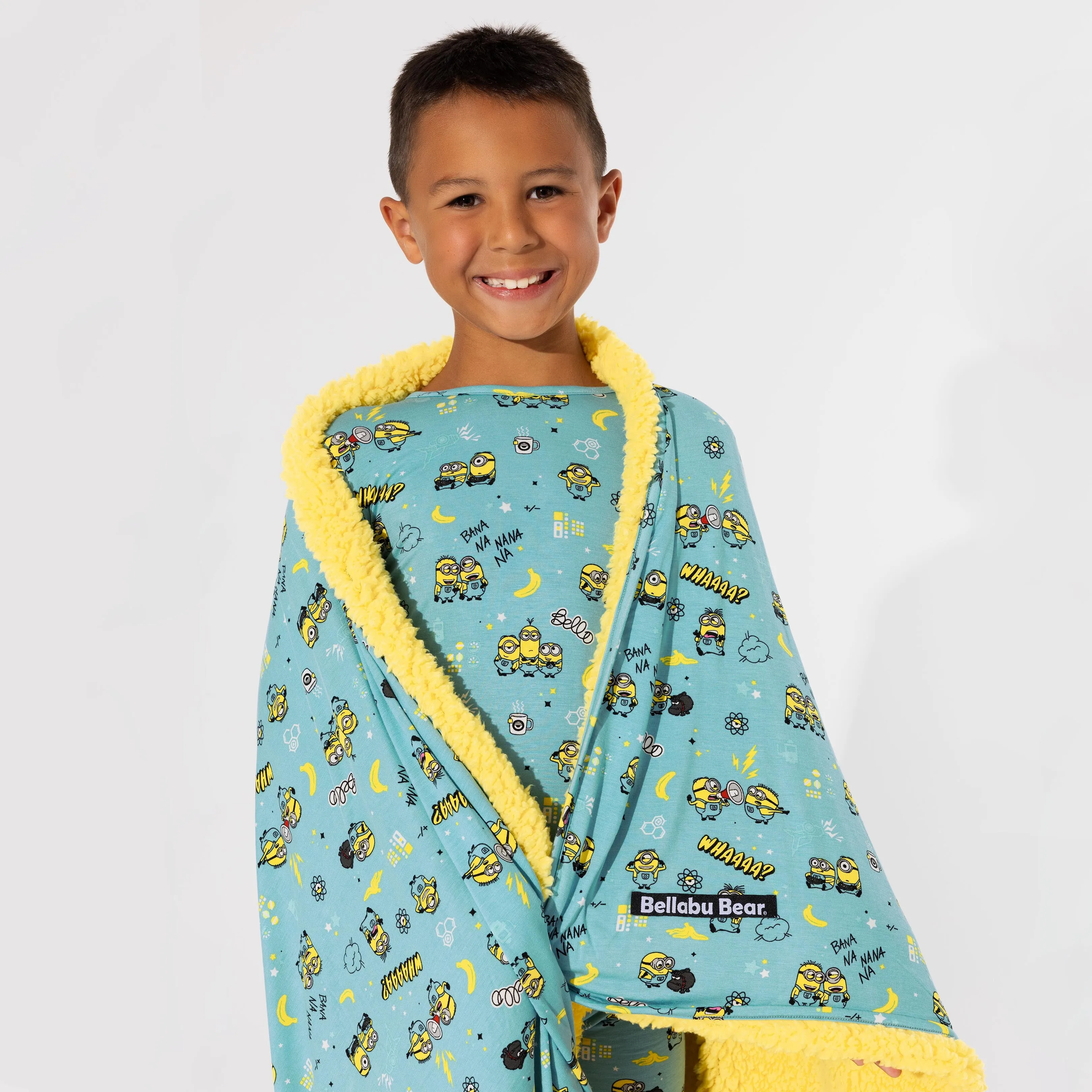 Minions Bello Banana Bamboo Sherpa Blanket