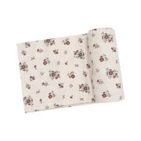 Misty Rose Floral Swaddle Blanket