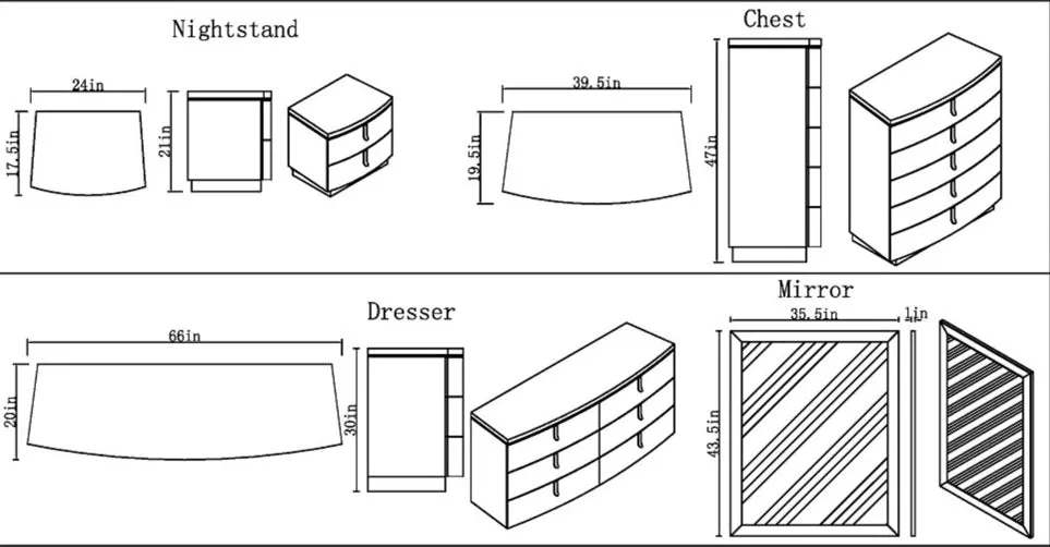 Nora Bedroom Set (Queen or King)