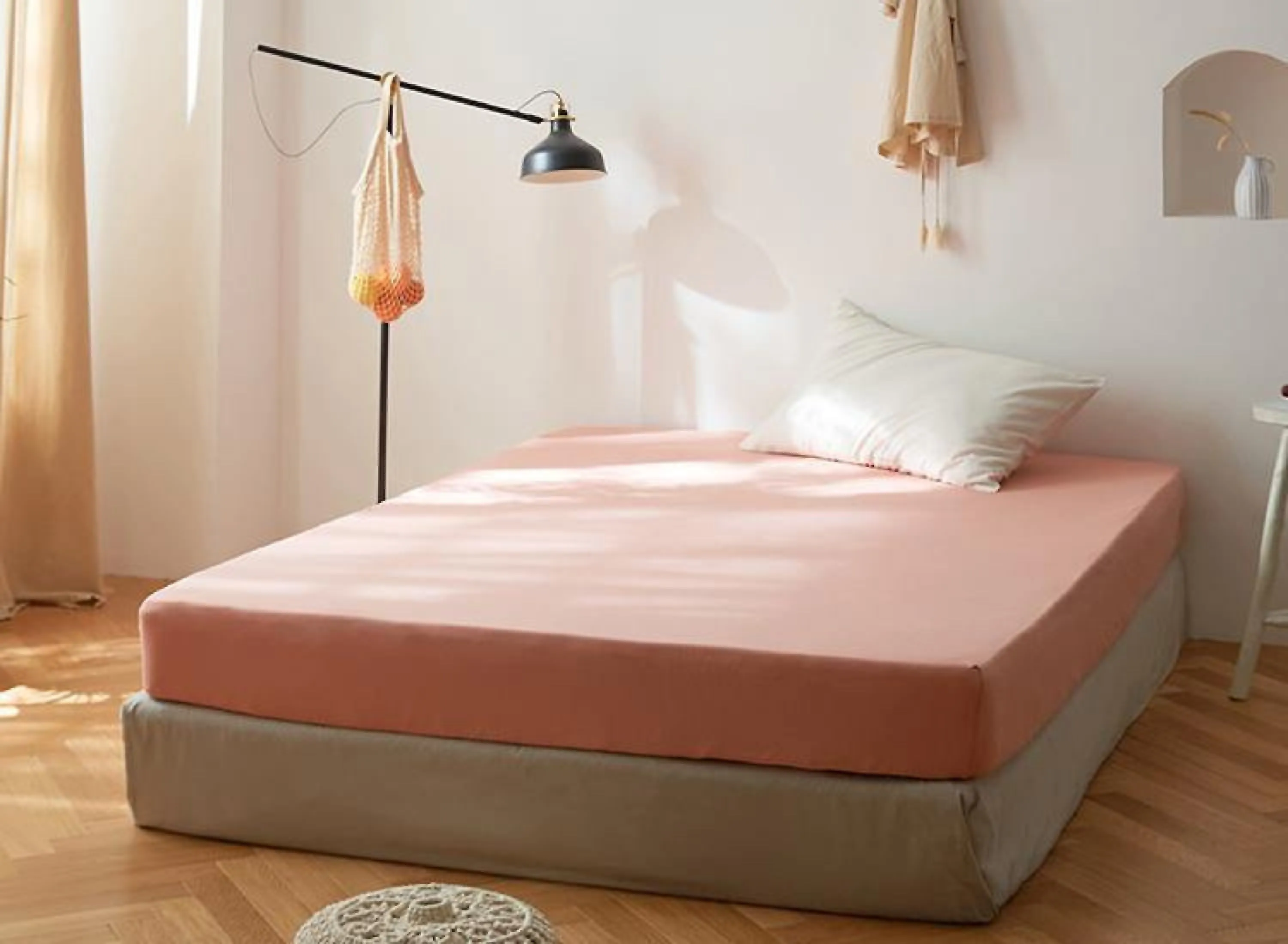 Solid Bed Sheet / Beige