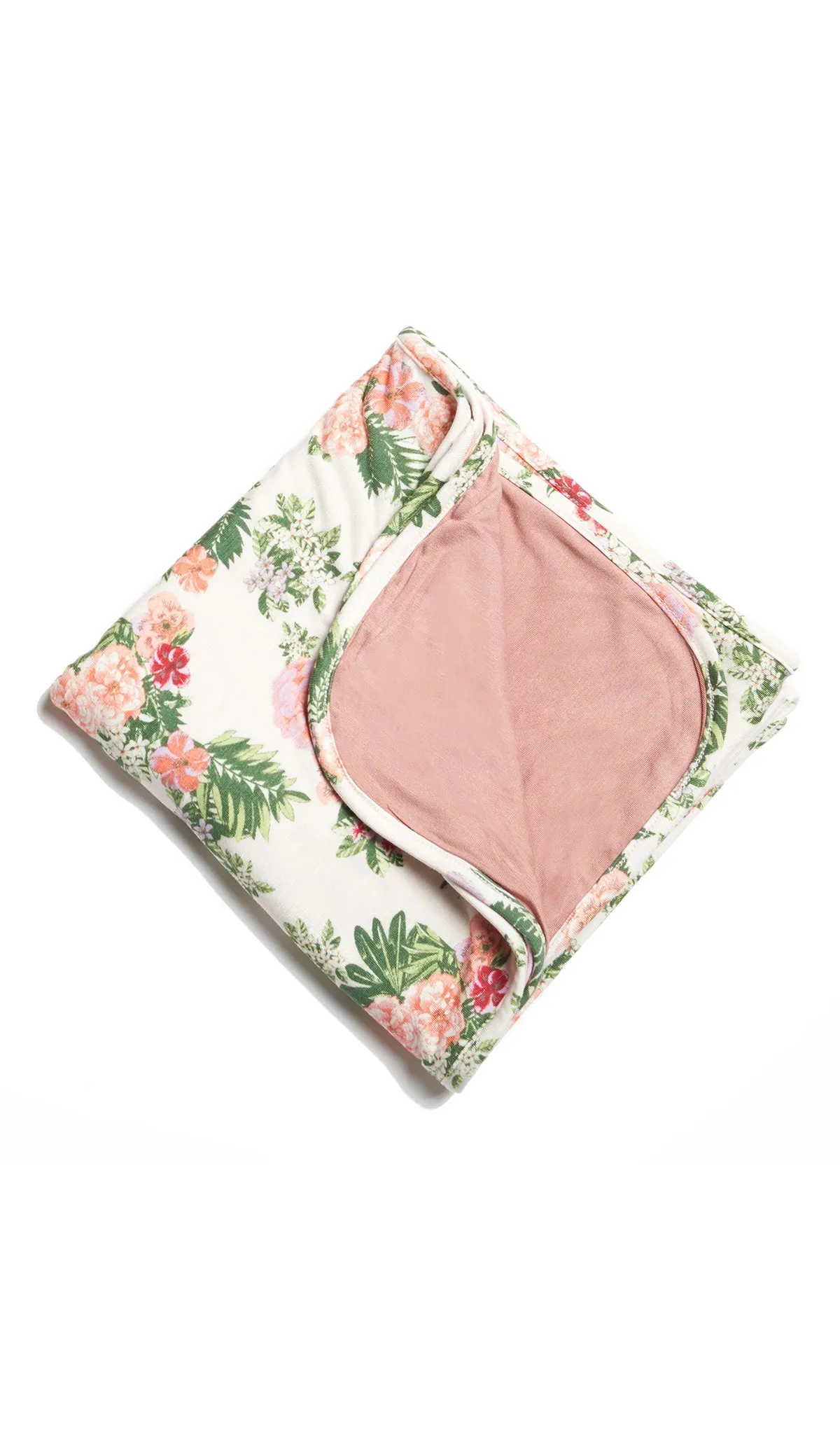 Swaddle Blanket  - Beige Floral